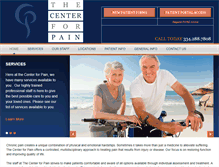 Tablet Screenshot of center4pain.com